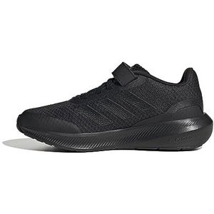adidas RunFalcon 3.0 Elastic Lace Top Strap Sneakers uniseks-kind, core black/core black/core black, 34 EU