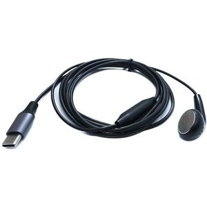 System-S Mono Headset Oortelefoon 120 cm USB 3.1 Type C Plug Microfoon