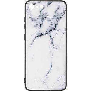 Commander Glas Back Cover Marble voor iPhone 6/7/8 White