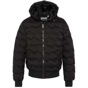 Schott NYC Schott Darmell1 lichtgewicht donsjack met mouwen, zwart, Zwart, L