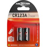 Ansmann - CR123A Lithium Fotobatterij - 1375 mAh - 3V - 2 stuks