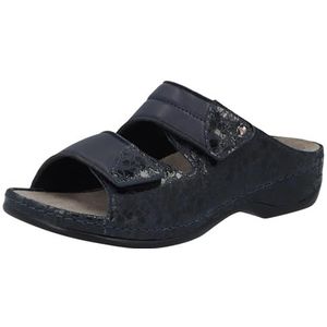 Berkemann Finja Pantoffels voor dames, Donkerblauw Shiny, 35.5 EU