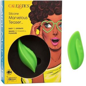 Mini Marvels CalExotics - Mni Marvels Teaser - Silicone ligbed Vibrator - Groen, 1 stuk