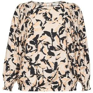 Blouse - Bedrukt - Casual Pasvorm - Heuplengte - Dolman Mouwen