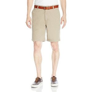 Amazon Essentials Men's Korte broek met binnenbeenlengte van 23 cm en klassieke pasvorm, Kaki-bruin, 36