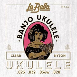 La Bella Set van 13 banjo ukelele snaren, rood