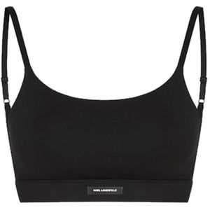 Karl Lagerfeld International B.V Essential Logo Scoop Bralette, zwart, XS, zwart, XS