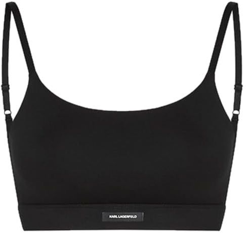 Karl Lagerfeld International B.V Essential Logo Scoop Bralette, zwart, XS, zwart, XS
