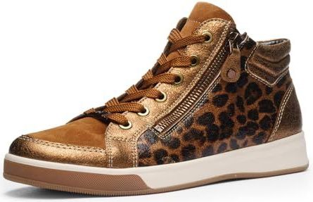 ara ROM-ST-HIGH-Soft Sneakers voor dames, whisky, Nuts, 36 EU, Whisky Nuts, 36 EU