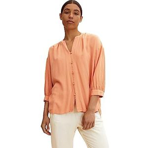 TOM TAILOR Dames Blouse met 3/4 mouw 1031262, 29519 - Cantaloupe Orange, 38
