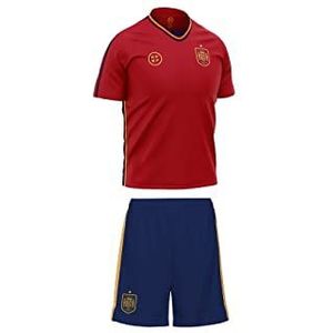 smartketing RFEF mini-replica officieel Spaans voetbalelftal | Spanje World First Team 2022 - kleur: rood, maat 10 jaar
