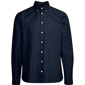CASUAL FRIDAY Heren Anton Oxford shirt hemd, 193923/Navy Blazer, S