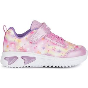 Geox J Assister B Sneaker voor meisjes, Roze Fuchsia, 38 EU