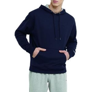 Champion Heren Sweatshirt, Powerblend, Fleece, Hoodie Sweatshirt voor Mannen (Reg. Or Big & Tall), Navy C-logo, XXL groot