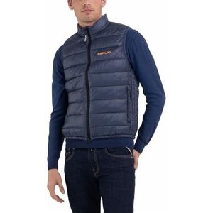 Replay heren vest, Ocean Blue 714, S