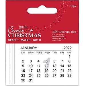 Create Christmas Kalender Tabs, Wit