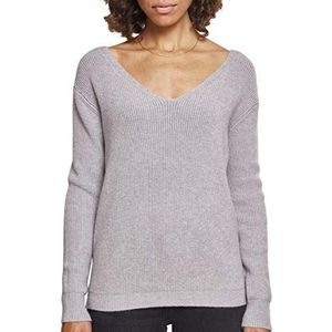 Urban Classics Dames Ladies Back Lace Up Sweater Sweatshirt, grijs (Grey 00111), S