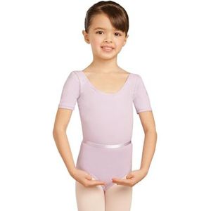Capezio Meisje Ronde Hals Korte Mouw Turnpakje, Lavendel, 6-8 Jaar