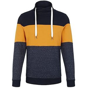 TOM TAILOR Mannen Snood in Colourblocking-look 1033815, 10680 - Flame Brown, S