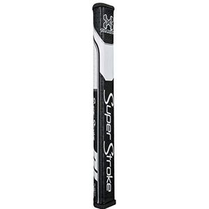 SuperStroke Unisex zwart/wit Traxion Flatso 1.0 Golf Putter Grip