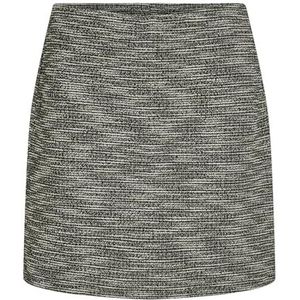 Vila VIAMERA HW Korte rok, Black Beauty/Detail: wit/bruin, M