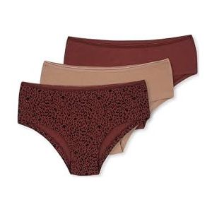 Dagi Dames 3-pack Patterned Hipster Slips, Multicolor, Standaard, Meerkleurig, One size