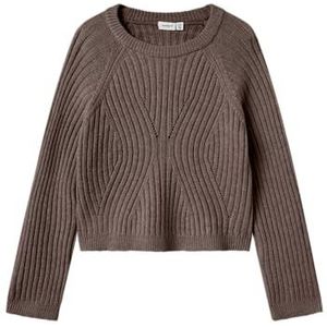 Gebreide Trui - Loose Fit - Ronde Hals - Lange Mouwen - Platgebreid