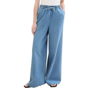 TOM TAILOR Denim Flared Jeans voor dames, 10118 - Used Light Stone Blue Denim, S