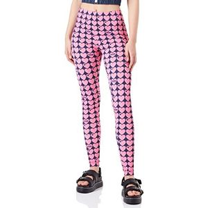 Love Moschino Leggings voor dames, blauw fuchsia, S