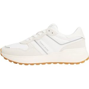 Tommy Jeans - EN0EN02788 - Sportschoenen - Wit - Textiel en Suède