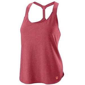 Wilson Dames, Competition Flecked Tank-Top Berry, roze, XS bovenkleding