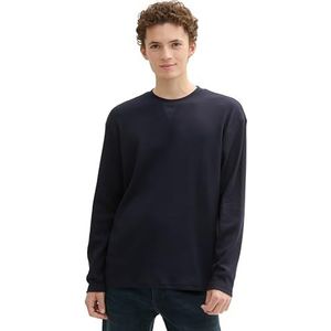 TOM TAILOR Denim Heren T-shirt, 10668 - Sky Captain Blue, S