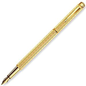 CARAN d'ACHE - vulpen ECRIDOR CHEVRON met etui - gouden pen: M