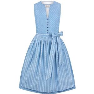 STOCKERPOINT - Dirndl 'Fina' - Neonblauw - Katoen - Mouwloos