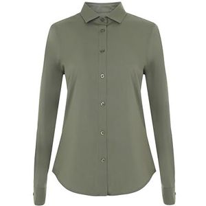 VELILLA 405019S shirt met lange mouwen voor dames, elastisch, lichtgroen, maat XL, licht olijfgroen, XL
