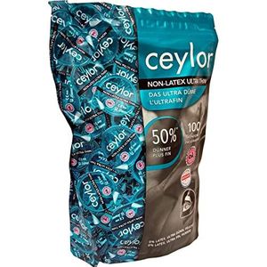 Ceylor Non-Latex, 100 latexvrije condooms, extra dun