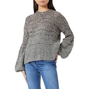 Sisley Womens L/S 103PL101H sweater, grijs gestreept 901, XS