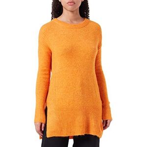 ICHI IHKAMARA Long LS Pullover voor dames, 161164/Orange Pepper, L