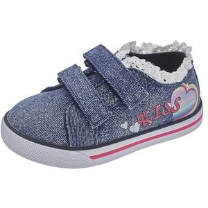 Chicco, Sneaker Met Dubbele Klittenband (2), Meisjes En Meisjes, Spijkerbroek (2), 29 EU, Design in Italië