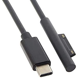 System-S USB 3.1 type C kabel voor Microsoft Surface Pro 3 4 5 6 Book 12V -15V 180cm