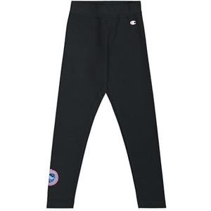 Champion Legacy Graphic Leggings Trainingsbroek voor meisjes en jongens, zwart (Kk001), 11-12 jaar