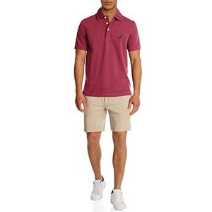 Nautica Men's Short Sleeve Solid Stretch Cotton Pique Polo Shirt