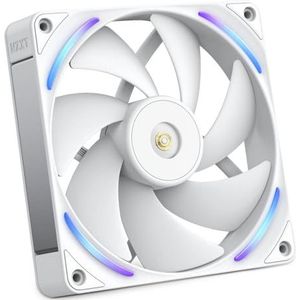 NZXT F140X Prestatiefan - 140mm PWM RGB PC - Max luchtstroom & statische druk - Laag geluidsniveau - LCP frame & bladen - Magnetisch vloeistofdynamisch lager - 30mm dik - Wit