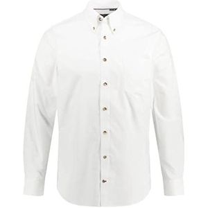 JP 1880 Klederdrachthemd voor heren, sneeuwwit, 3XL