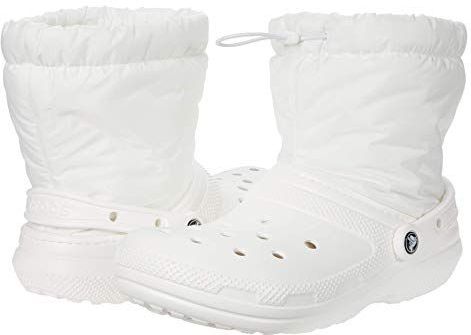 Crocs Unisex Classic Gevoerde Neo Puff Boot Sneeuw, Wit, 43/44 EU