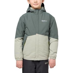 Jack Wolfskin Locky Jacket K donsjack voor kinderen, uniseks, leigroen/mintblad