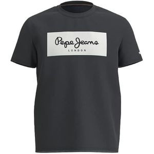 Pepe Jeans Aaron SS T-shirts, 990WASHED Zwart, XS Dames