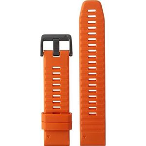 GARMIN QuickFit Horlogebandje, Siliconen, 22mm, Oranje, Geschikt voor Fenix 5/6/7, Epix, Forerunner 745/945, Quatix 6/7