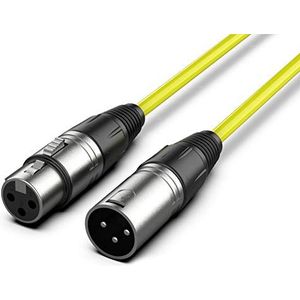 Audibax Silver XLR-kabel mannelijk - XLR vrouwelijk 10 m geel