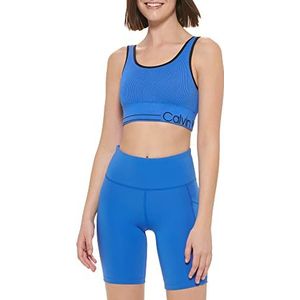 Calvin Klein Performance Sportbeha met medium impact voor dames met afneembare cups, Blauwe golf, XS